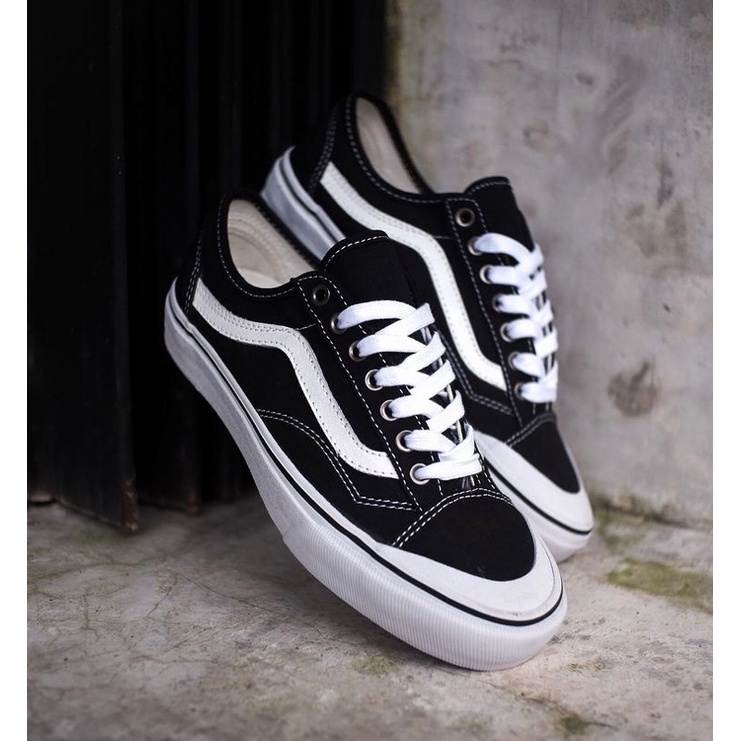 Jual Vans Style Decon Sf Black White Shopee Indonesia