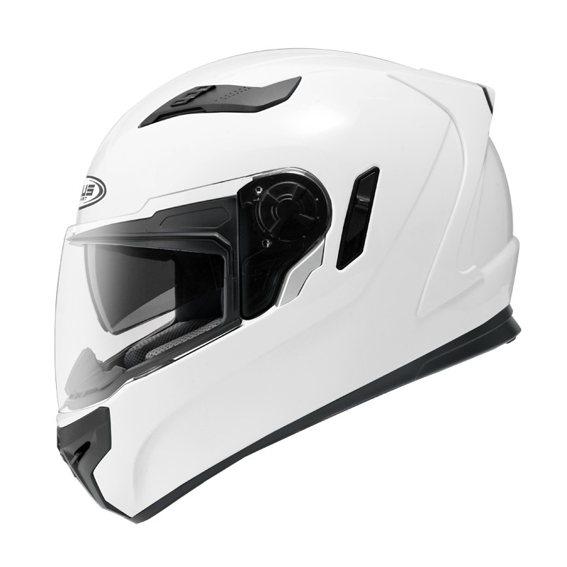 Jual Zeus Zs White Glossy Full Face Double Visor Shopee Indonesia