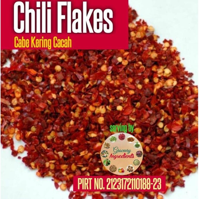 Jual Chili Flakes Grade A Kg Chili Crushed Cabe Cacah Kasar Kg