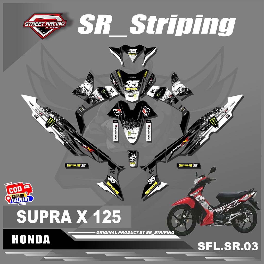 Jual Sticker Decal Full Body SUPRA X 125 Sticker Decal SUPRA X 125