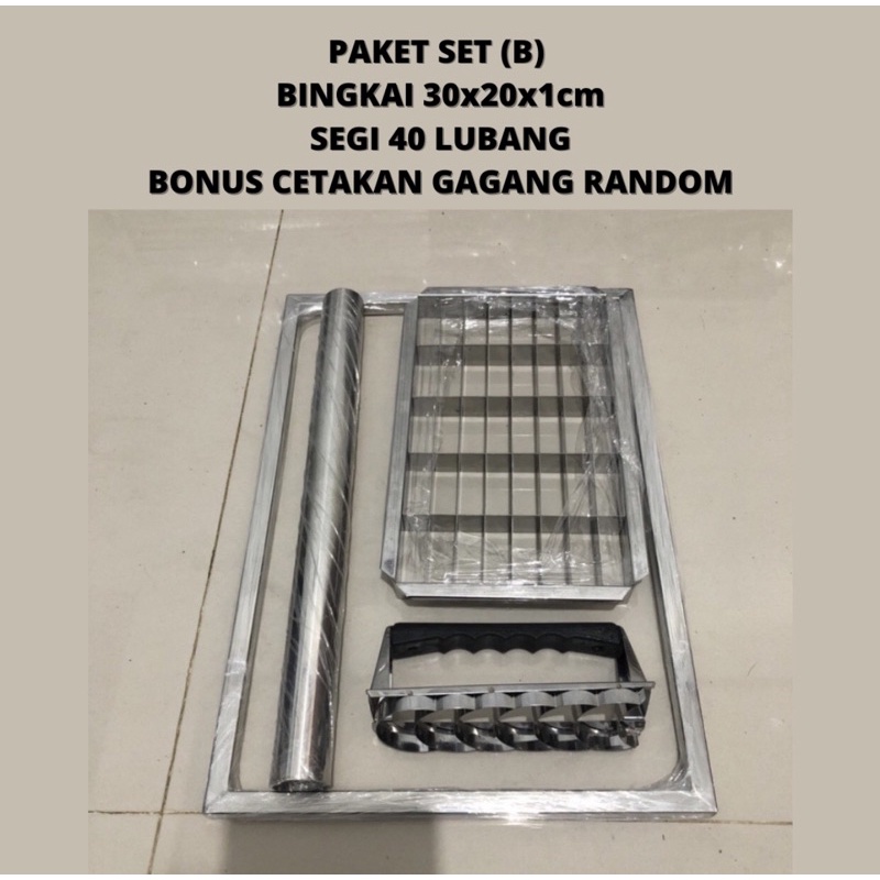 Jual Bingkai Perata Adonan Kue Kering Stainless Cetakan Kastengel