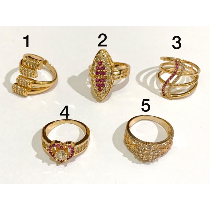 Jual Cincin Wanita Gold Fashion Perempuan Perhiasan Pernikahan