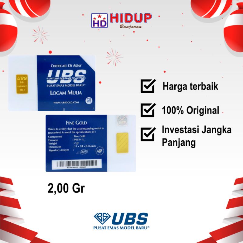 Jual Ubs Gram Logam Mulia Emas Investasi Sni Shopee Indonesia