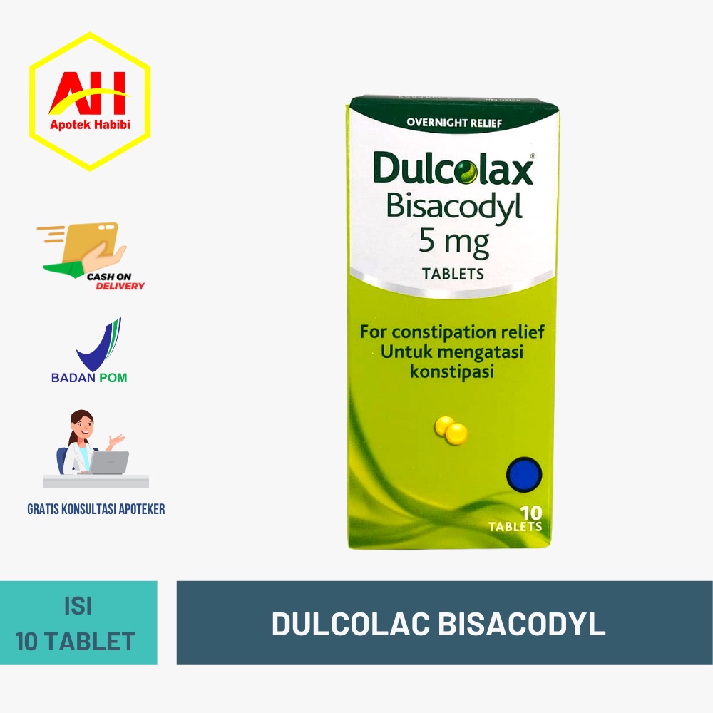 Jual DULCOLAX DULKOLAK DULCOLAK TABLET 5 MG 1 DUS ISI 10 TABLET