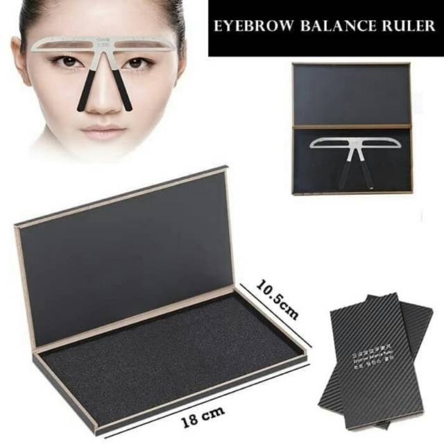 Jual Penggaris Cetakan Alis Sulam Pembentuk Alis Permanen Eyebrow Ruler