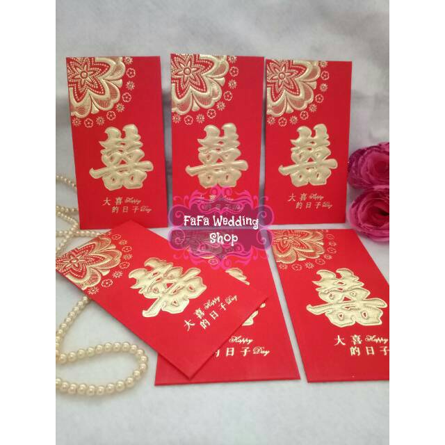 Jual Amplop Panjang Sakura Wedding Shuang Xi Shopee Indonesia