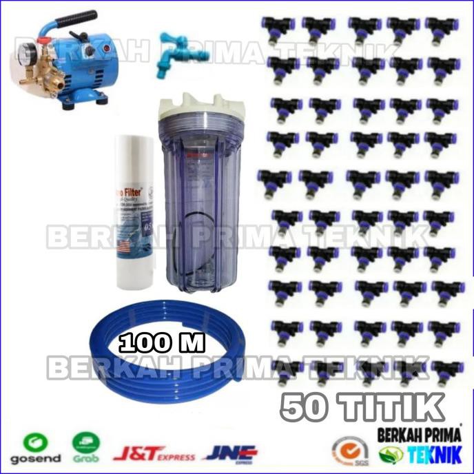 Jual Mesin Embun Walet Lengkap Set Titik Nozzle Sprayer Misting