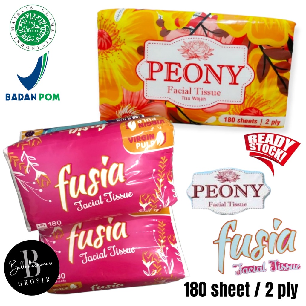 Jual Bella Tissue Fusia King Mice Peony Tisu Clean Plus Sheet