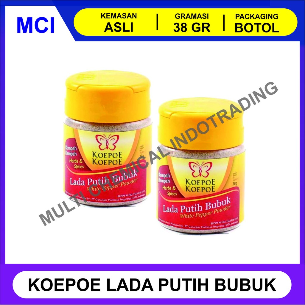 Jual Lada Putih Bubuk Koepoe Koepoe Lada Putih Merica Kupu