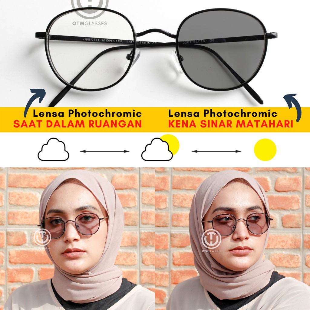 Jual Frame Kacamata Nayako Hitam Kacamata Photochromic Anti Radiasi