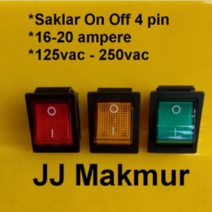 Jual Saklar Manual On Off Arah Kaki Atau Pin Tombol Murah