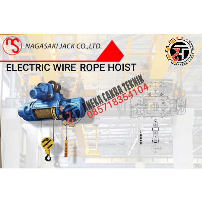 Jual Electric Wire Rope Hoist 1 Ton X 12 Meter NAGASAKI JAPAN Shopee