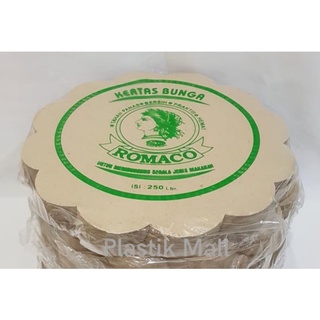 Jual Kertas Nasi Bunga Bulat Romaco Hijau Diameter Cm Lembar