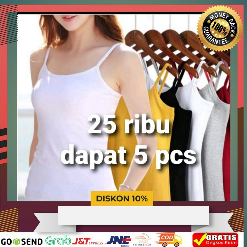 Jual Kaos Dalam Wanita Isi 5 Pcs Rp 25 Ribu Teng Top Remaja Dan Dewasa