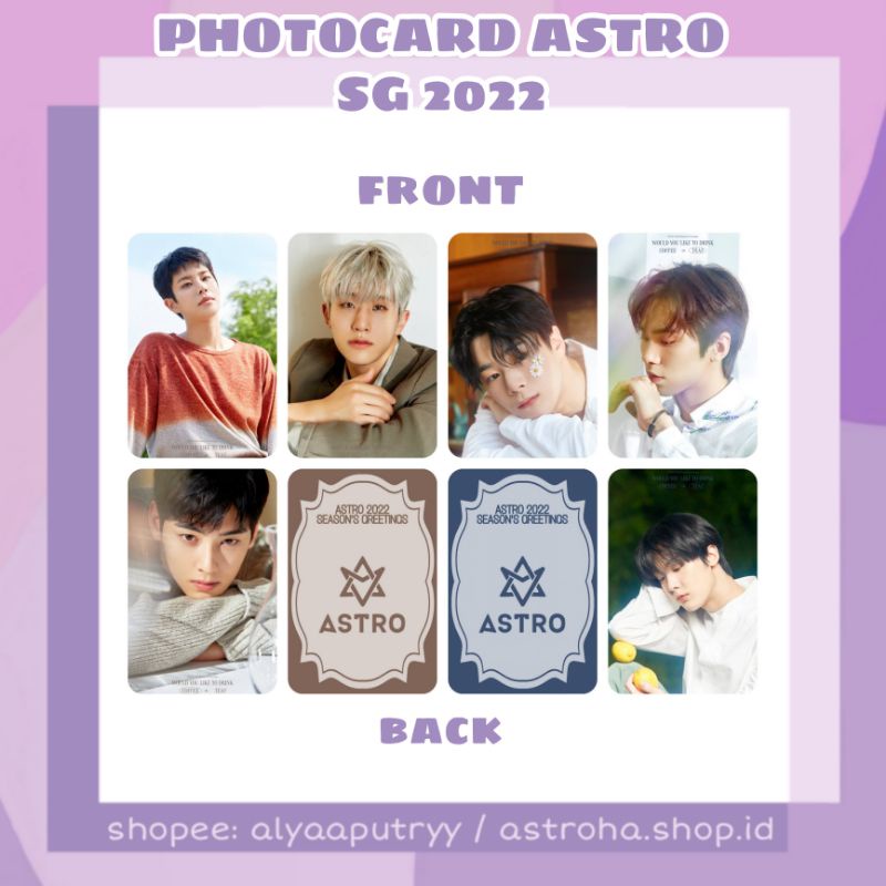 Jual Photocard Premium Astro Season Greetings 2022 MJ Jinjin Cha Eunwoo