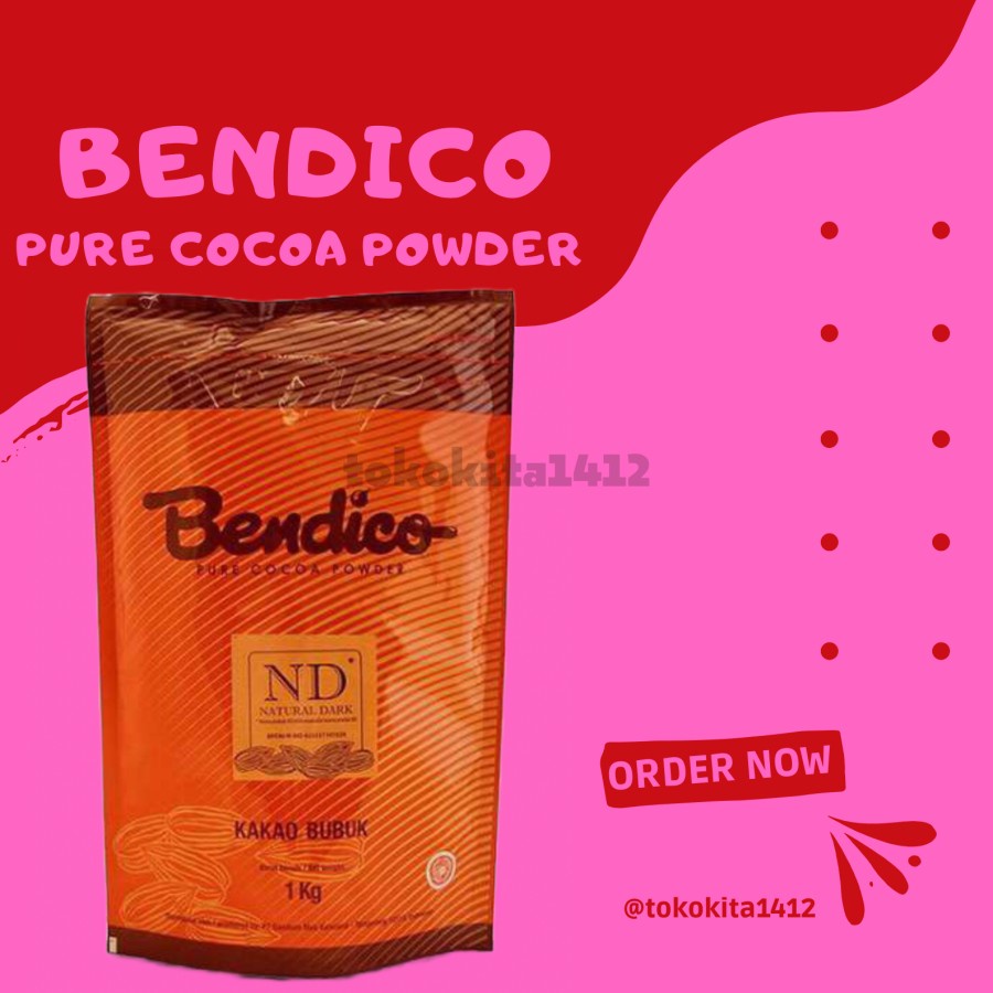 Jual Bendico Nd Chocolate Powder Dark Black Coklat Bubuk Kg Shopee