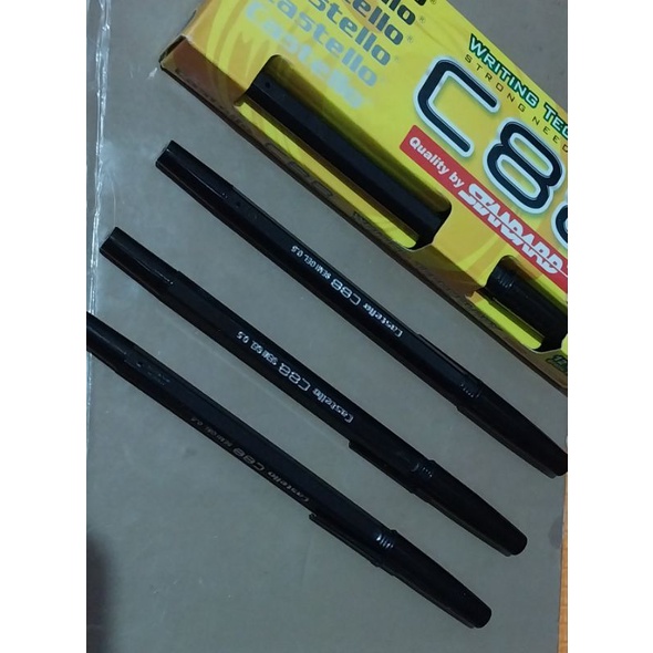 Jual Pulpen Bolpoin Standard Castello C Warna Hitam Shopee Indonesia