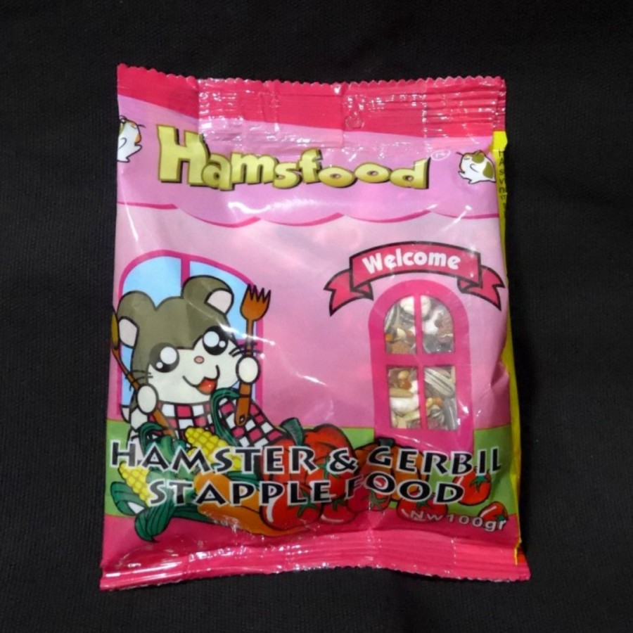 Jual Makanan Hamster Gerbil Hamsfood 100gr Pakan Hamster 100gram 100