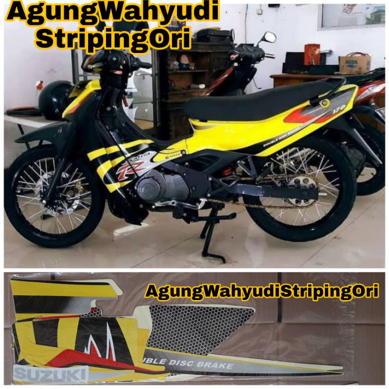 Jual Stiker Striping Lis Body Motor Suzuki Satria Lumba Hitam