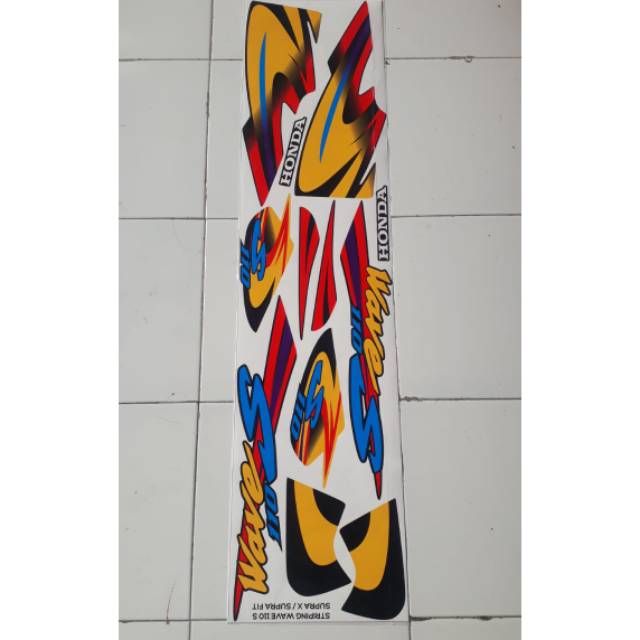 Jual Striping Sticker Variasi Honda Supra X Supra Fit Vawe S Warna