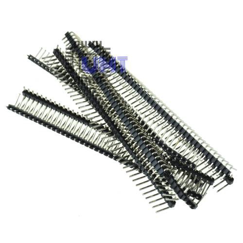 Jual Pin Header Strip Male Single Row X Mm Right Angle Bengkok