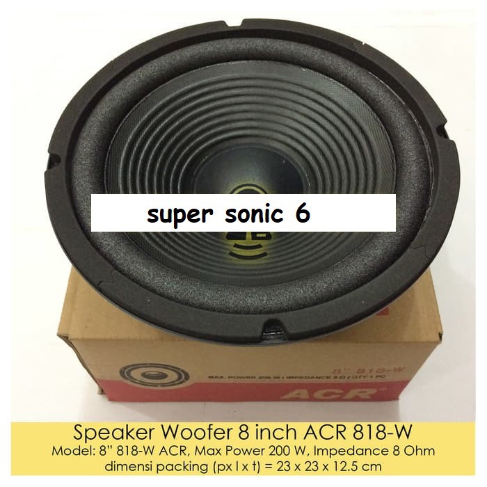 Jual Speaker Woofer Inch Acr W Speaker Woofer Acr W