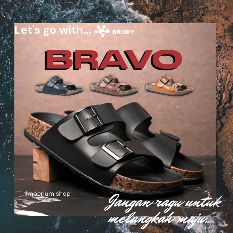 Jual Brody Bravo Sendal Pria Murah Original Casual Sandal Slop Puyuh