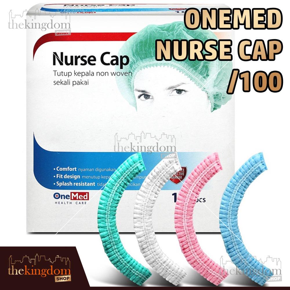 Jual Onemed Nurse Cap Hair Caps Disposable Penutup Kepala Non