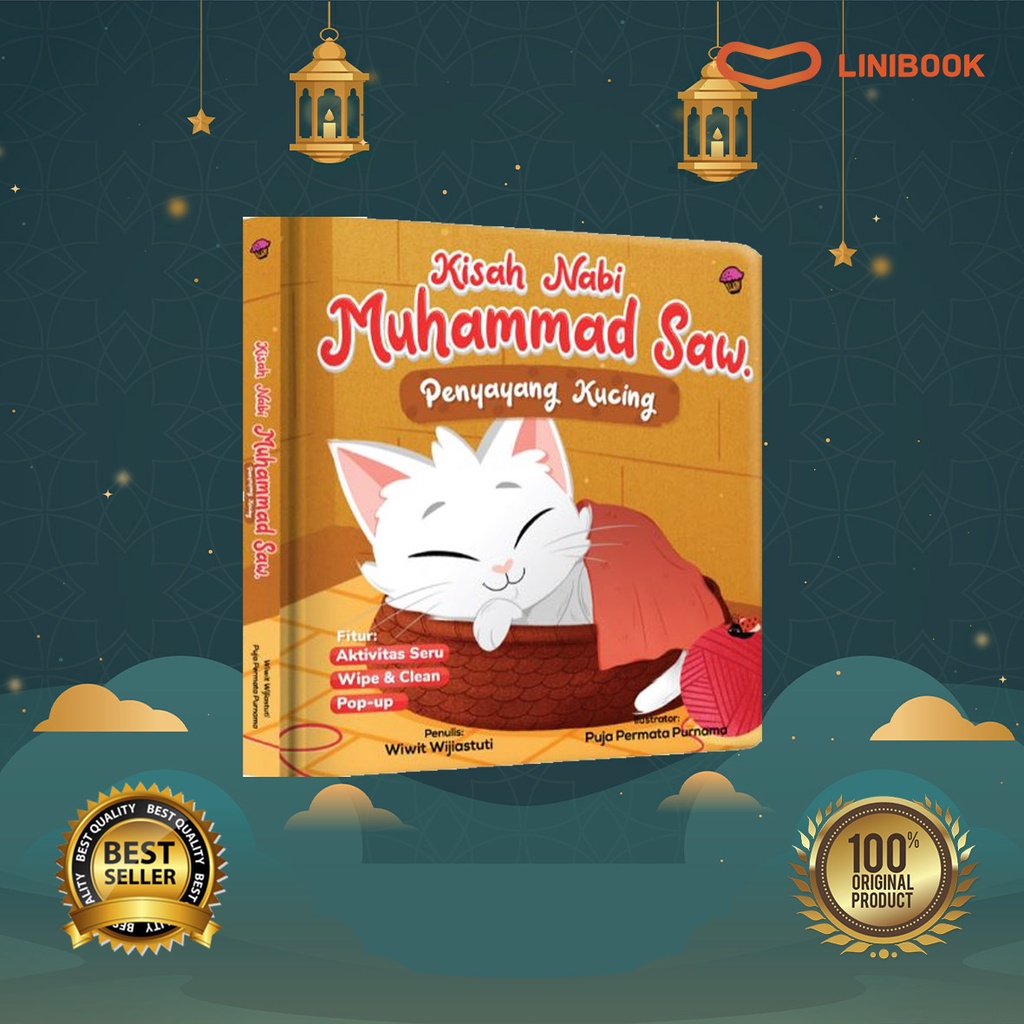 Jual Kisah Nabi Muhammad Saw Penyayang Kucing Boardbook Wiwit