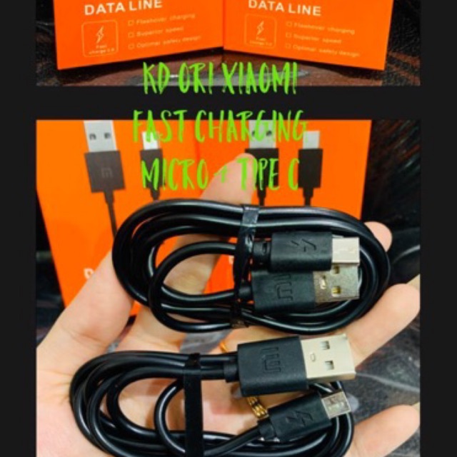 Jual Kabel Data Xiaomi Type C Micro Original 1m LiNe Kabel USB