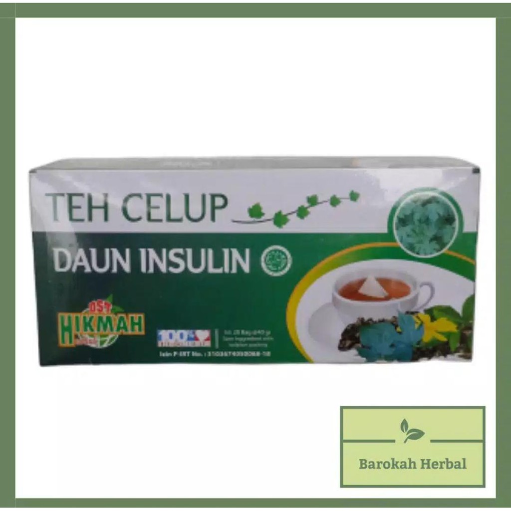 Jual Teh Celup Daun Insulin Hikmah Isi Obat Diabetes Teh Daun