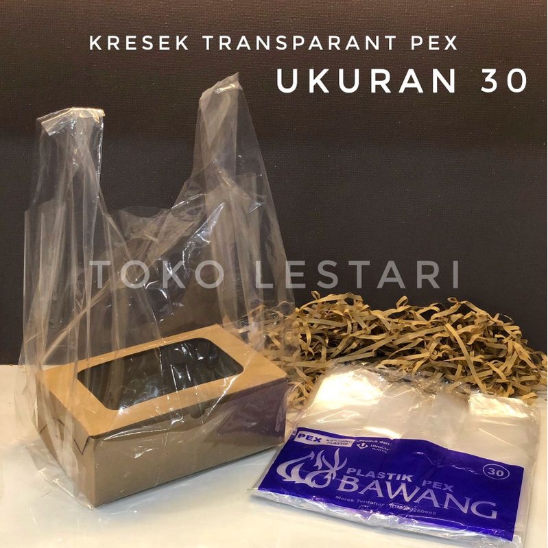 Jual Tas Kantong Kresek Plastik Bening Pex Transparan Bawang Uk