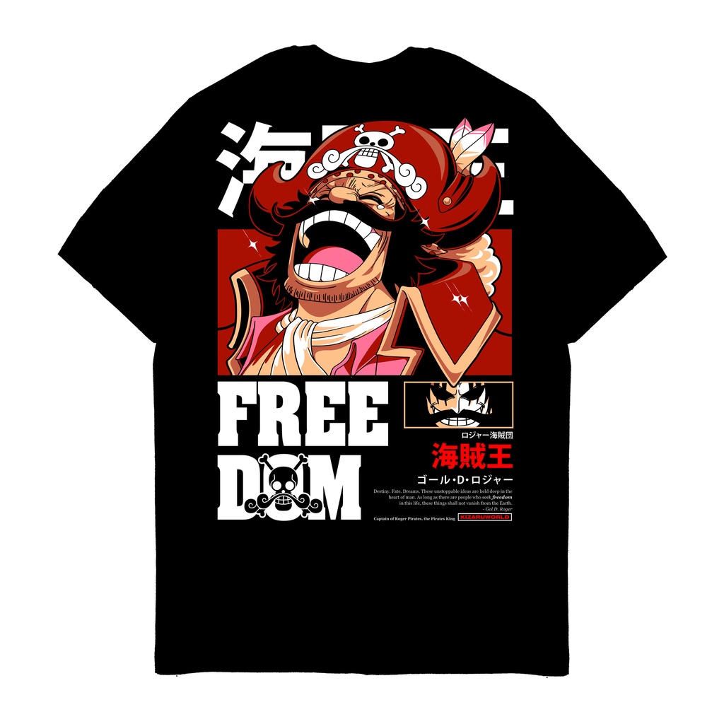 Jual KIZARU Kaos Anime One Piece GOL D ROGER Shopee Indonesia