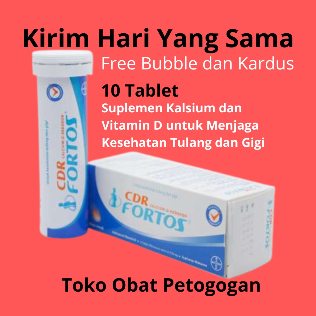 Jual CDR Fortos 10 Tablet Supelemen Kalsium Dan Vitamin D Untuk Ibu