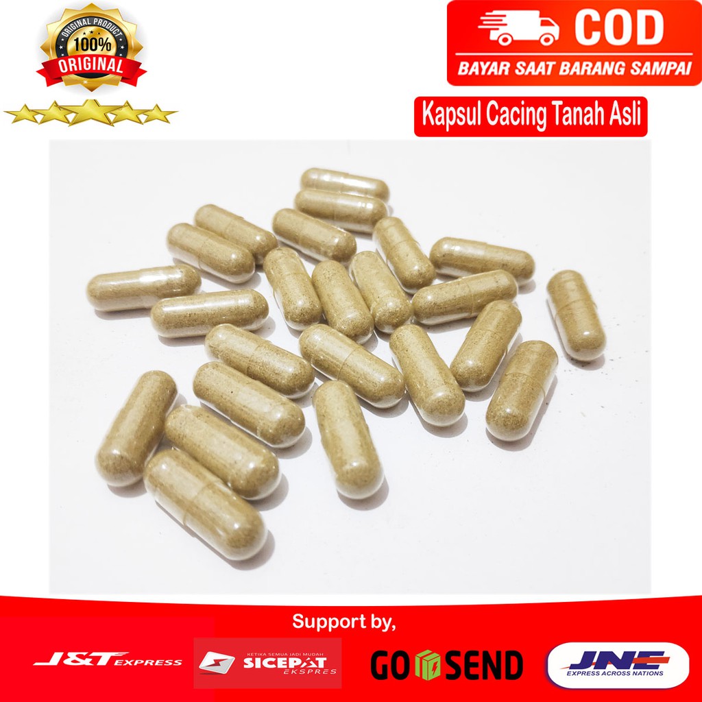 Jual KAPSUL CACING TANAH ASLI RACIKAN OBAT TIPES DEMAM RADANG