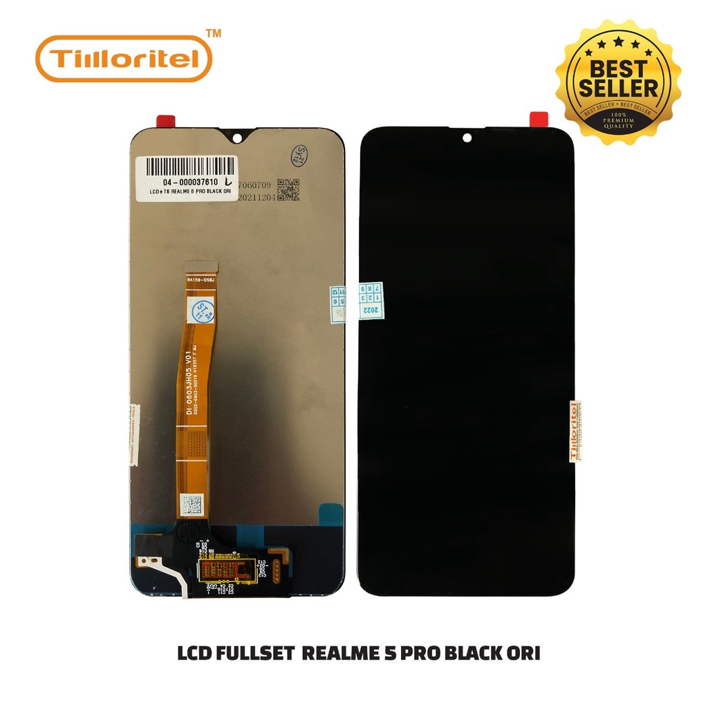 Jual LCD TOUCHSCREEN REALME 5 PRO ORI BLACK Shopee Indonesia