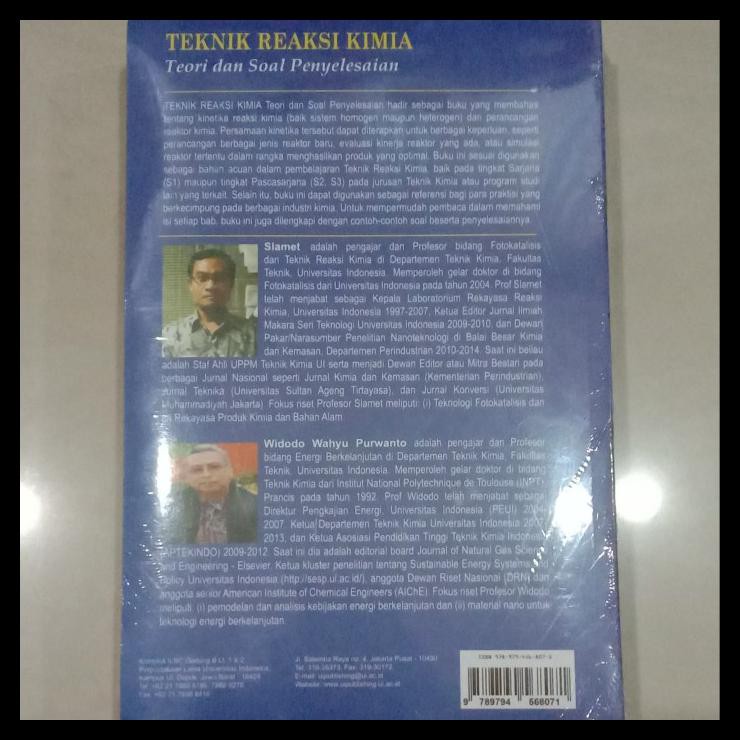 Jual ORI Buku Teknik Reaksi Kimia Edisi 2 Produksi UIP Shopee Indonesia