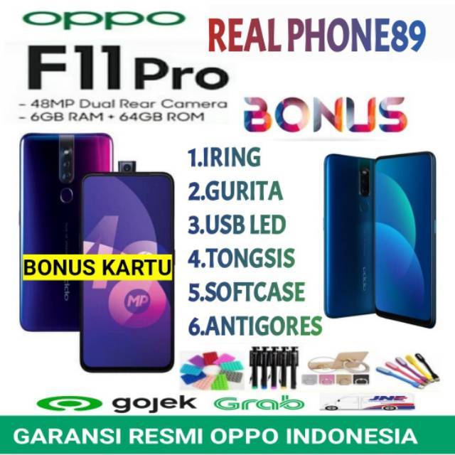 Jual OPPO F11 PRO RAM 6 64 F11 4 128 GB GARANSI RESMI OPPO INDONESIA 1