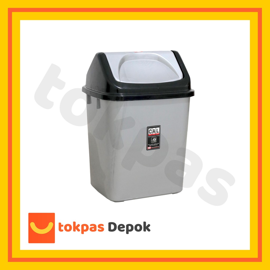 Jual Tempat Sampah Segi Tutup Goyang 25 Liter Shinpo 820 XL Plastik