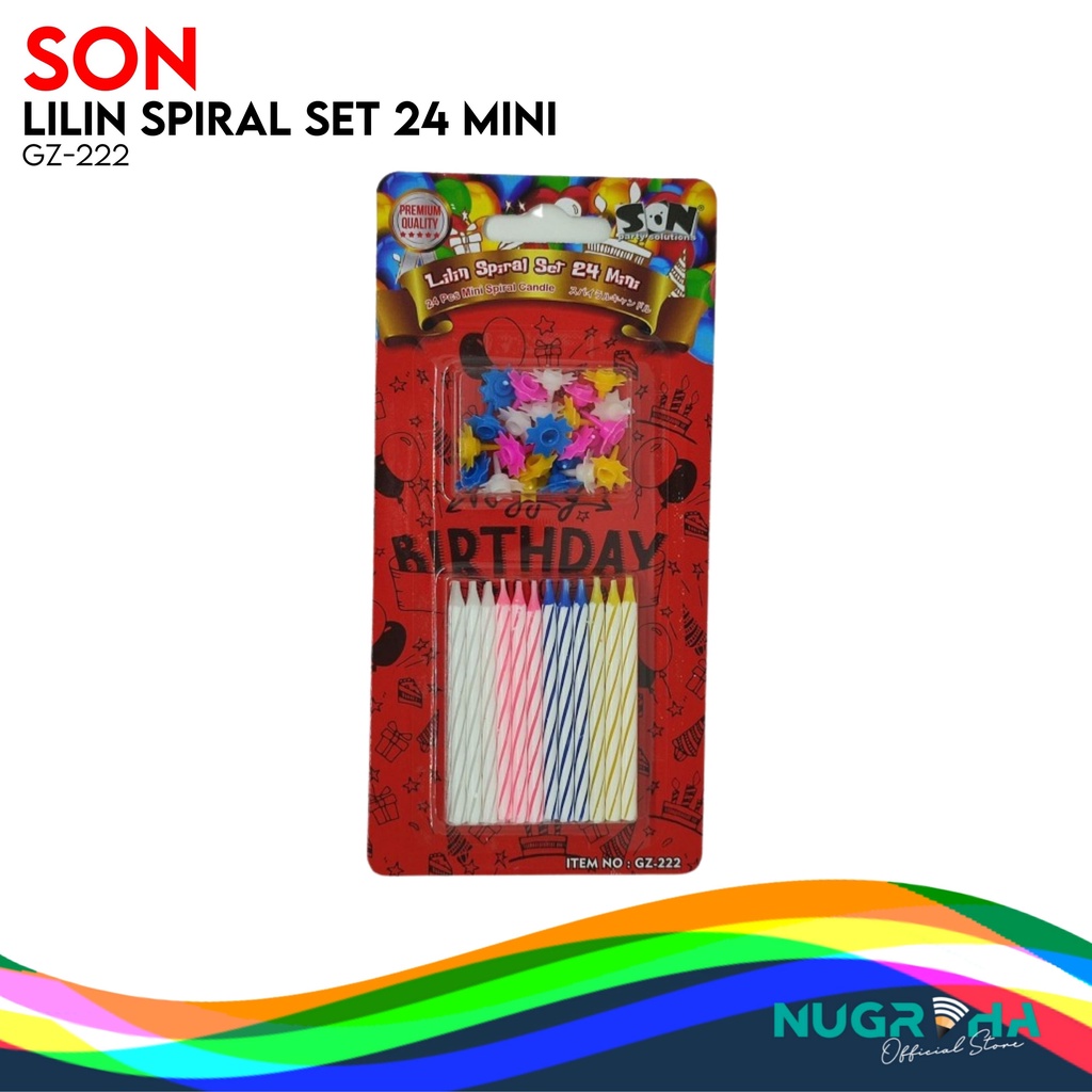 Jual Lilin Spiral Set Mini Son Gz Shopee Indonesia