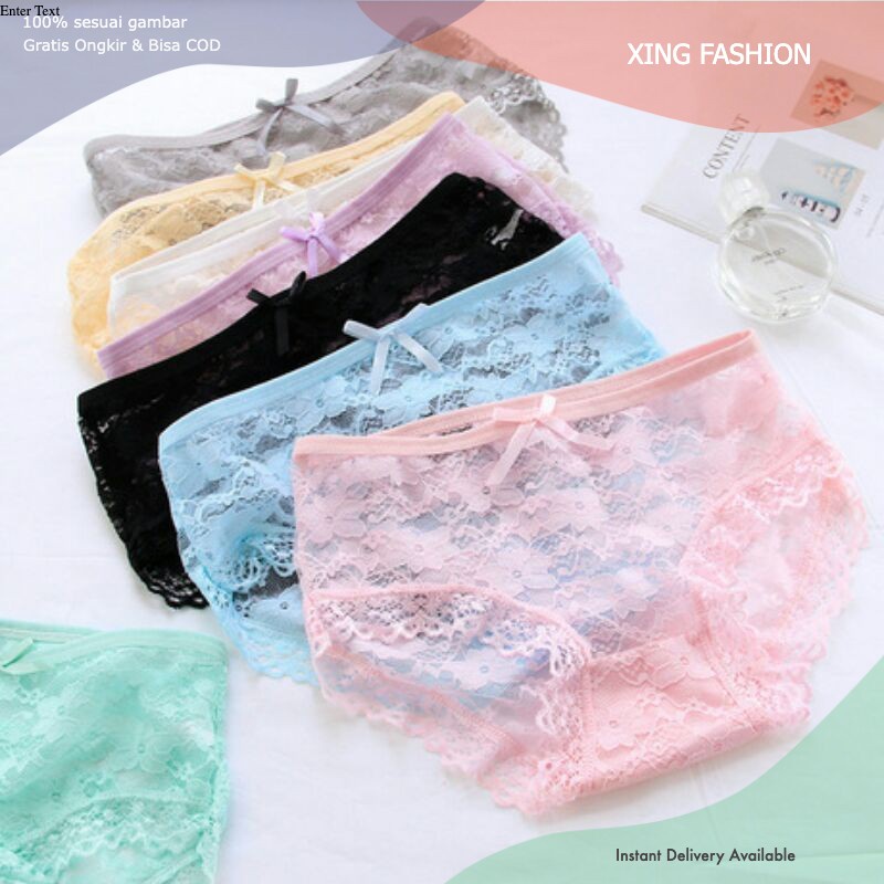 Jual Celana Dalam Wanita Sexy Panties CD Renda Transparan Rp01 Shopee