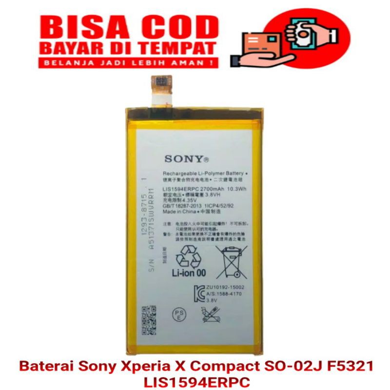 Jual Baterai Sony X Compact F5321 SO 02J LIS1594ERPC Original Battery