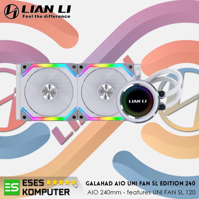 Jual Lian Li Galahad Aio Uni Fan Sl Edition White Aio Mm Argb