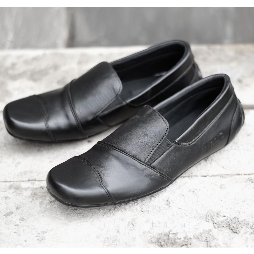 Jual Buray X Sepatu Slip On Pria Loafer Dewasa Warka Kulit Asli