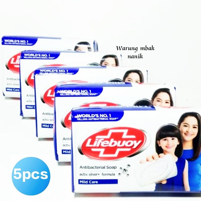 Jual Paket Hemat 5pcs Sabun Lifebuoy Putih Batang Antibacterial Soap