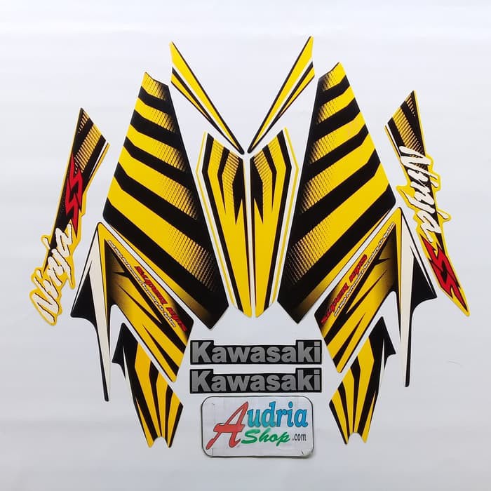 Jual Striping Stiker Motor Kawasaki Ninja SS 2015 Kuning Shopee Indonesia