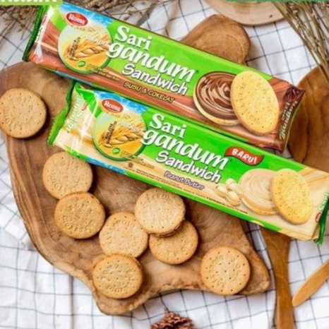 Jual Roma Sari Gandum Sandwich Coklat Susu Peanut Butter G