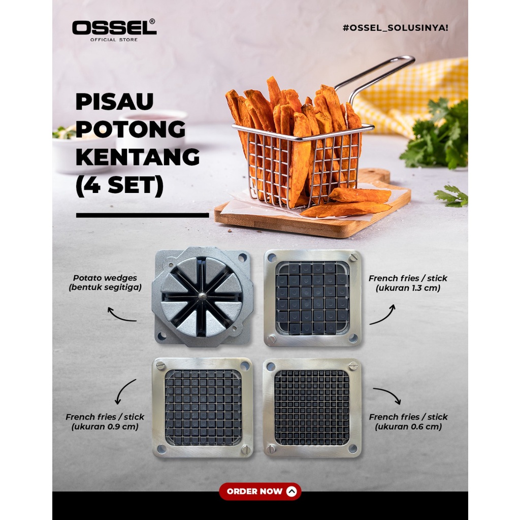 Jual Pisau Set Potong Kentang Ossel Pisau Potong Kentang Shopee Indonesia