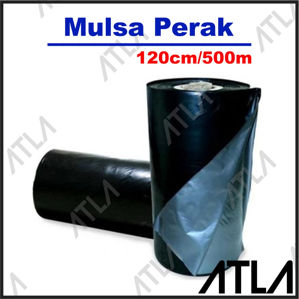 Jual Plastik Mulsa Lebar Cm Kg Hitam Perak Bungkus Produk Silver