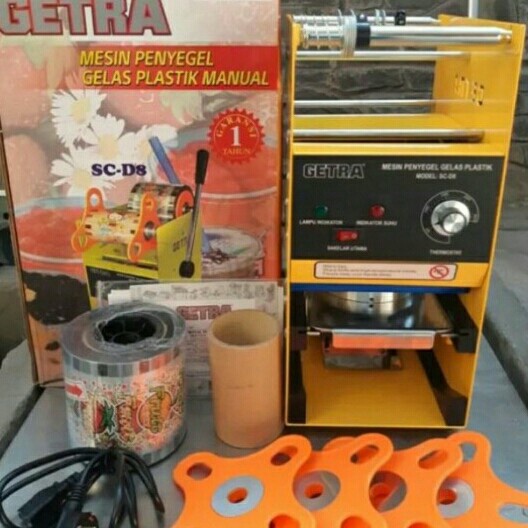 Jual GETRA SC D8 Mesin Penyegel Glas Plastik Manual CUP SEALER MESIN